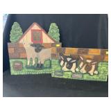 (2) Menno Folk Art Stand-Ups