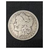 1887 Morgan Silver Dollar