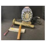 Slag Glass Accent Light with Kaleidoscope