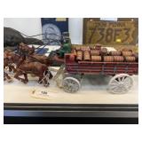 Cast Metal Brewery Wagon