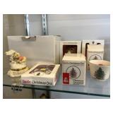 Lenox Trinket Box with Spode Ornaments