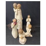 (5) Willow Tree Figurines