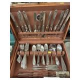 Silverplate Flatware with Chest