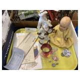 Porcelain Figurines, Vintage Doll, Ephemera