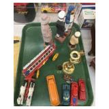 Toy Vehicles, Wood Carvings, Candlesticks