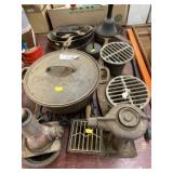 Cast Iron Skillets, Early Jacks, etc.