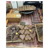 Washboard, Cast Iron Corn Mold,