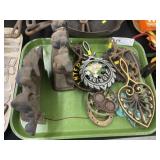 Door Stops with Cast Metal Trivets