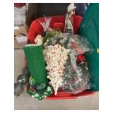Christmas Decor, Storage Tote/Lid