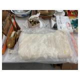 Carved Wood Clogs, Antique Linens,