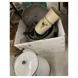 Enamelware Coffee Pot, Pressure Cooker