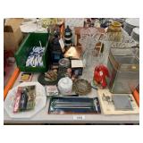 Vases, Pens, Seashell Wall Hanging