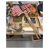 Various US Flags, Vtg. Ephemera, etc.