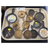 Cast Metal Miniature Frying Pans