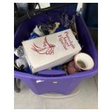 2 Totes of Porcelain Figurines & Christmas