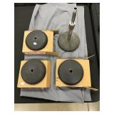 (4) Realistic Padded Desk Stands