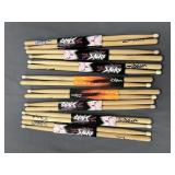 (8) Pairs of NOS Zildjian Super 5B Drum Sticks
