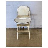 Vtg. Wooden High Chair