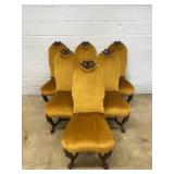 (6) Upholstered High Back Dining Room Chairs