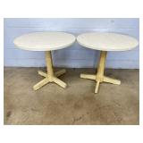 (2) Circular Formica Tables