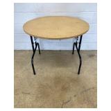 Circular Pressed Wood Table