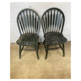 (2) Modern Arrowback Dinette Chairs