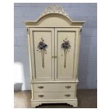 Painted Arched Top Armoire