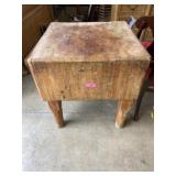 Antique Large Butcher Block