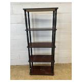 Simulated Wood Open Bookshelf