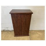 Simulated Wood 2-door DVD/CD Storage Cabinet