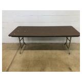 6ft Pressed Wood Folding Table