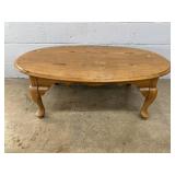 Oak Modern Oval Coffee Table