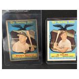 4 1959 Topps Sporting News AS Cards