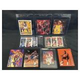 9 Basketball Cards Incl Kobe & Shaq