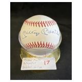 Mickey Mantle Autographed Baseball