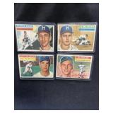 1956 Mathews/Kaline/Spahn/Wilhelm Cards