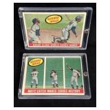2 1959 Topps Baseball Thrills Cards