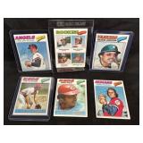 6 Topps Baseball Star Cards