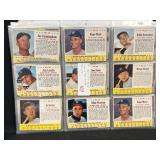 1960s Post Cereal Baseball Cards