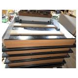 (2) Slate Top Work Tables