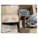 Partial Box of Metal Shelving Clips