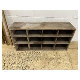 Primitive 12-cubby Hole Table Top Cupboard