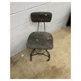 Vtg. Industrial Wooden Stool
