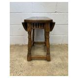 Oak Drop Leaf Side Table
