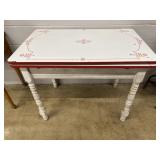Vtg. Enamel Top Kitchen Table