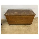 Antique Grain Painted Blanket Chest
