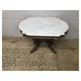 Victorian Marble Top Victorian End Table
