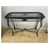 Modern Glass Top Hallway Table