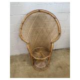 Woven Wicker Peacock Chair