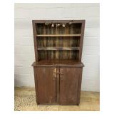 Vtg. Style Repurposed Wood Stepback Cupboard